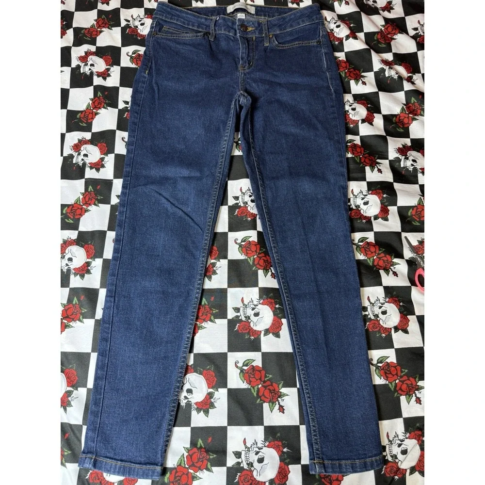 Calvin Klein Jeans Ankle‎ Legging Skinny Denim Size 4 Dark Wash Stretch Jeans